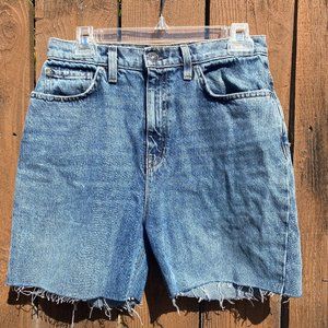 Hudson High Rise Boyfriend Jean Shorts, Size 26